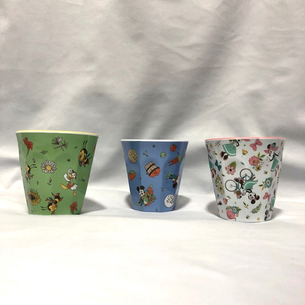 Disney Parks Epcot Flower & Garden 2020 Plastic Prize Cup Set of 3 - NEW - Picture 2 of 9